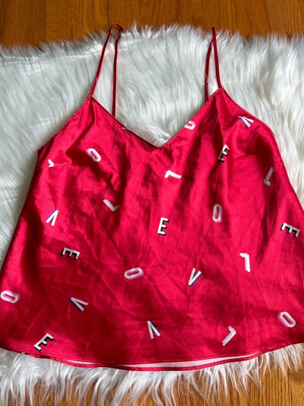 Victoria's Secret Red Love Tank Top Women's Small